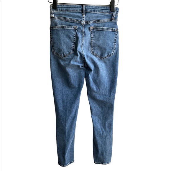 TOPSHOP HIGH RISE MOTO RIPPED KNEE JAMIE JEANS PETITE W:28 - Picture 5 of 5